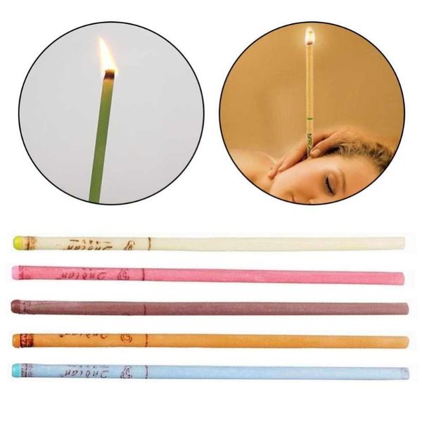 10шт лот ушные свечи здорового ухода за ухой ухо ушной воск удаление очиститель очиститель индиана терапия аромат фонарь f jlljqi