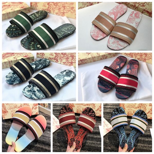 2021 luxurys designers shoes women sandals slippers embroidery sandal floral brocade flip flops striped beach genuine leather dazzle f b0qy#, Black
2021 luxurys designers shoes women sandals slippers embroidery sandal floral brocade flip flops striped beach genuine leather dazzle f b0qy#, Black