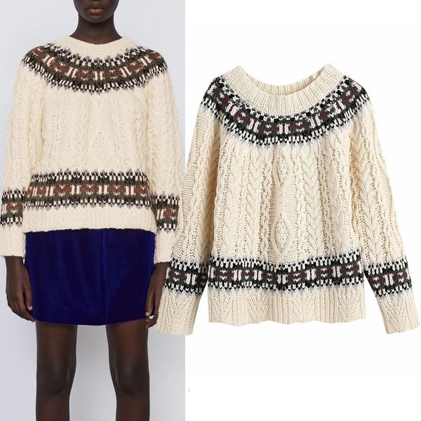 2021 new vintage contrast jacquard woman sweaters winter o neck long sleeve cable knitted sweater women christmas jersey pullover iwyu, White;black
2021 new vintage contrast jacquard woman sweaters winter o neck long sleeve cable knitted sweater women christmas jersey pullover iwyu, White;black