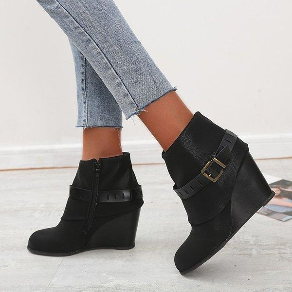 zipper boots women's rubber shoes rain round toe luxury designer boots-women mid calf wedge large size fashion mid-calf1, Black
zipper boots women's rubber shoes rain round toe luxury designer boots-women mid calf wedge large size fashion mid-calf1, Black
