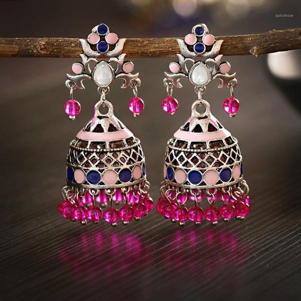 2020 retro bollywood oxidized jhumka dangle earrings for women ethnic dripping oil bell tassel drop earring gypsy jewelry1, Silver
2020 retro bollywood oxidized jhumka dangle earrings for women ethnic dripping oil bell tassel drop earring gypsy jewelry1, Silver