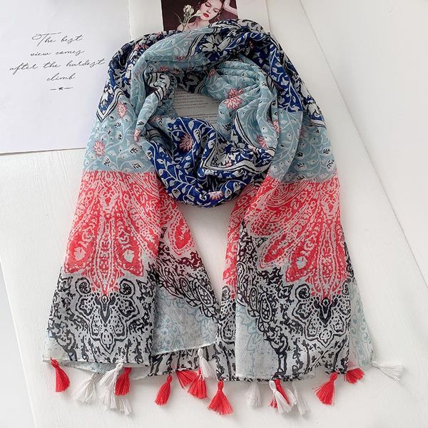 scarves 2021 spring flower print tassel shawls long beach soft viscose floral wrap scarf hijab, Blue;gray
scarves 2021 spring flower print tassel shawls long beach soft viscose floral wrap scarf hijab, Blue;gray