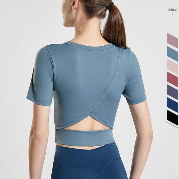 yoga outfits clothes short sleeve naked navel open back yoga sports women's slim quick drying fitness t-shirt
yoga outfits clothes short sleeve naked navel open back yoga sports women's slim quick drying fitness t-shirt