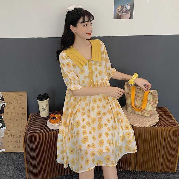 maternity dresses 1740# dress summer chiffon floral short sleeve loose stylish for pregnant women mom1, White
maternity dresses 1740# dress summer chiffon floral short sleeve loose stylish for pregnant women mom1, White