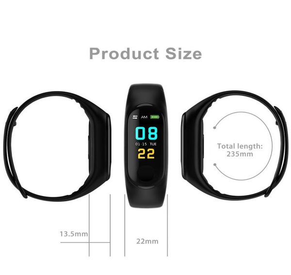 m3 smart watch шагомер часы браслет браслет браслет браслет фитнес-бережник трекер артериальный давление сердечная скорость для xiaomi 3 обо
m3 smart watch шагомер часы браслет браслет браслет браслет фитнес-бережник трекер артериальный давление сердечная скорость для xiaomi 3 обо
