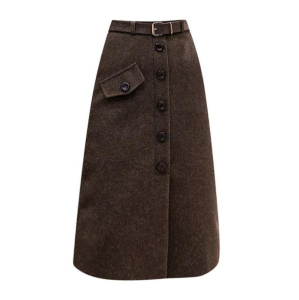 skirts autumn winter woolen elegant women korean high waist fashion office ladies slim package hip button skirt s283, Black
skirts autumn winter woolen elegant women korean high waist fashion office ladies slim package hip button skirt s283, Black