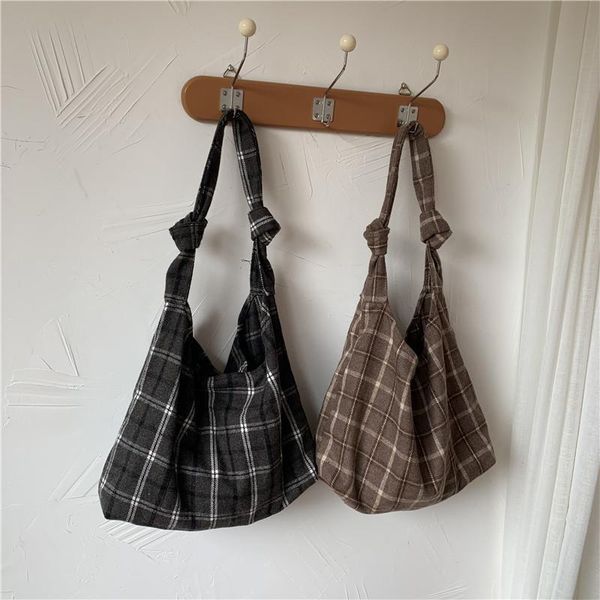 youda 2020 korean winter plaid new shoulder bucket bag for women shoulder strap knotted design simple bags canvas shopping pack
youda 2020 korean winter plaid new shoulder bucket bag for women shoulder strap knotted design simple bags canvas shopping pack