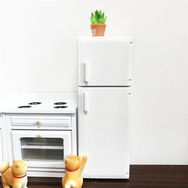 1: 12 mini doll house kitchen dining room furnishings upper and lower door dollhouse simulation refrigerator model handmade design crsm
1: 12 mini doll house kitchen dining room furnishings upper and lower door dollhouse simulation refrigerator model handmade design crsm