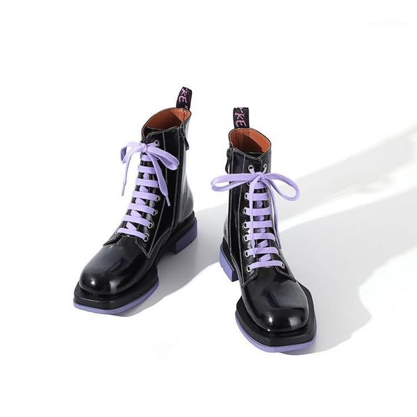 zapatos de mujer women shoes fashion leather boots personality 2020 designers genuine leather1, Black
zapatos de mujer women shoes fashion leather boots personality 2020 designers genuine leather1, Black