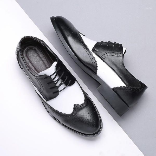dress shoes genuine leather men formal brogue elegant classic business wedding social mens dress1, Black
dress shoes genuine leather men formal brogue elegant classic business wedding social mens dress1, Black
