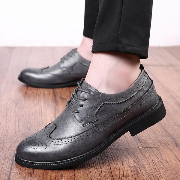 dress shoes men oxfords lace-up breathable brand formal leather brogue business1, Black
dress shoes men oxfords lace-up breathable brand formal leather brogue business1, Black