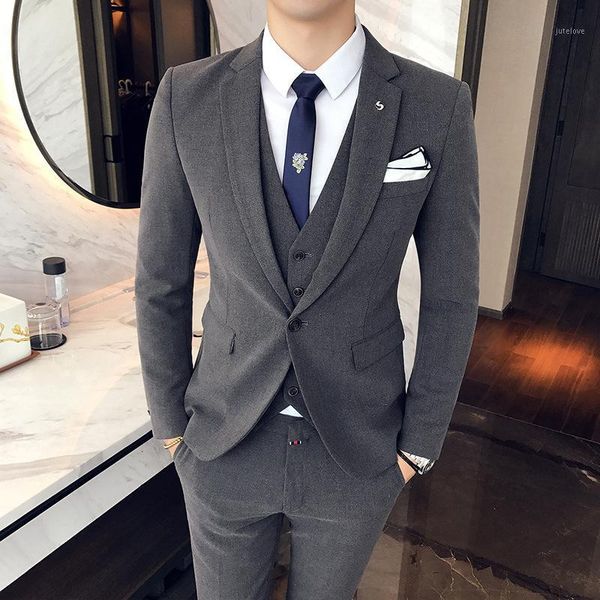 european station polyester men handsome new suit suit men's slim groom wedding dress jacket three-piece1, White;black
european station polyester men handsome new suit suit men's slim groom wedding dress jacket three-piece1, White;black