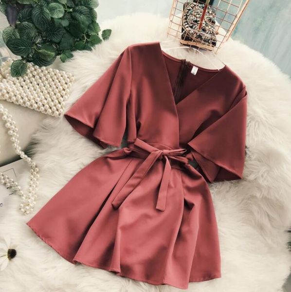 women's v neck flare sleeve solid color playsuits lady's vintage spring summer wide leg shorts jumpsuits tb1035 t200704, Black;white
women's v neck flare sleeve solid color playsuits lady's vintage spring summer wide leg shorts jumpsuits tb1035 t200704, Black;white