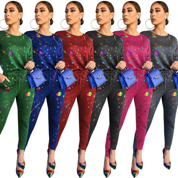 women designers clothes tracksuit fashion printed t-shirt long sleeve pants set two piece outfits casual sportswear go6e, White
women designers clothes tracksuit fashion printed t-shirt long sleeve pants set two piece outfits casual sportswear go6e, White