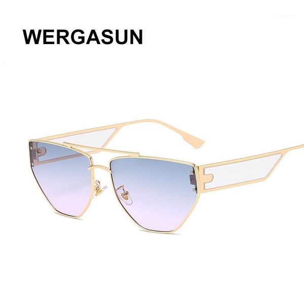 WERGASUN New Sunglasses Women Retro Metal Sun Glasses Men Brand Designer Eyeglasses UV4001, White;black
WERGASUN New Sunglasses Women Retro Metal Sun Glasses Men Brand Designer Eyeglasses UV4001, White;black