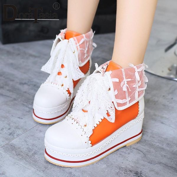 doratasia sweet spring lady boots increasing height causal office boots women waterproof platform shoelace ankle shoes woman, Black
doratasia sweet spring lady boots increasing height causal office boots women waterproof platform shoelace ankle shoes woman, Black