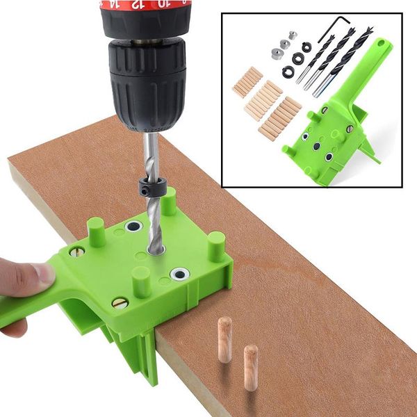 professional hand tool sets quick doweling jig self-centering 6/8/10mm abs plastic pocket hole for woodworking drill guide wood dowel carpen
professional hand tool sets quick doweling jig self-centering 6/8/10mm abs plastic pocket hole for woodworking drill guide wood dowel carpen