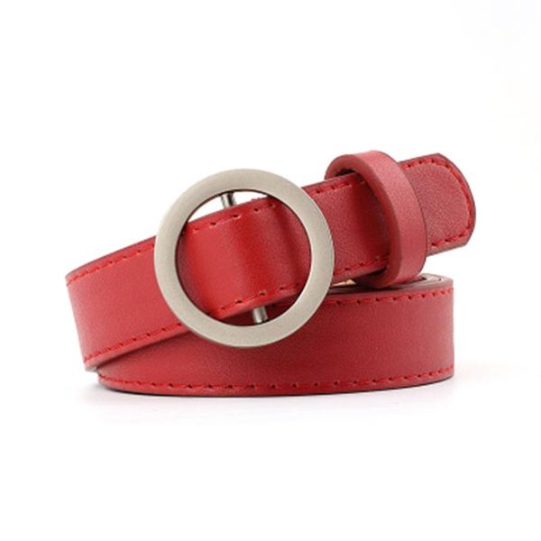 round buckle casual belt clothing decoration jeans accessories solid color non-porous adjustable waistband men women unisex, Black;brown
round buckle casual belt clothing decoration jeans accessories solid color non-porous adjustable waistband men women unisex, Black;brown