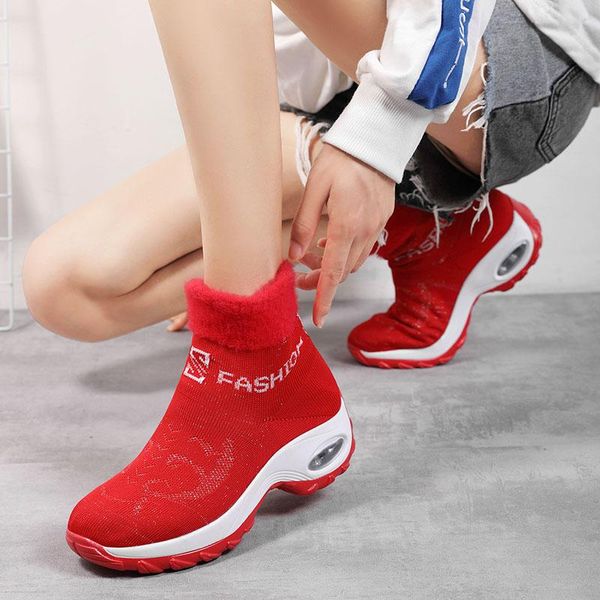 fashion women's casual boots winter plus velvet ladies socks shoes warmth woman sport shoe new female young air cushion sneakers, Black
fashion women's casual boots winter plus velvet ladies socks shoes warmth woman sport shoe new female young air cushion sneakers, Black
