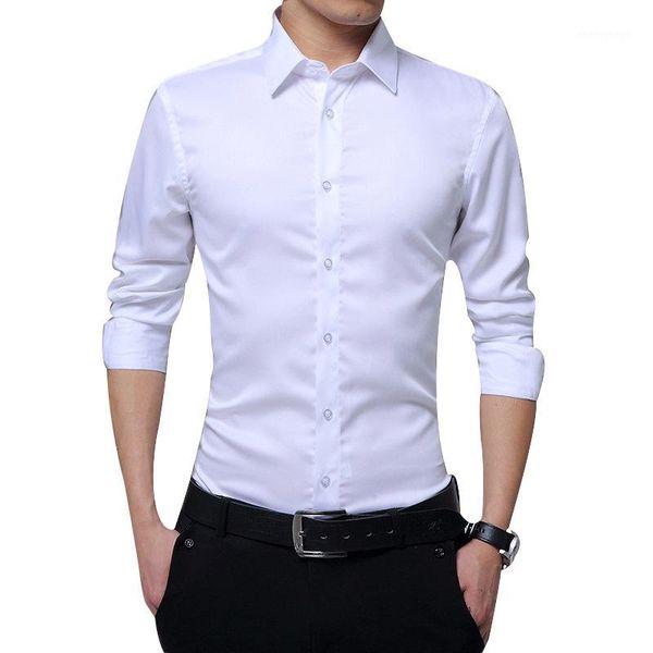 men long sleeve shirts slim fit solid business formal shirts for autumn sub sale1, White;black
men long sleeve shirts slim fit solid business formal shirts for autumn sub sale1, White;black