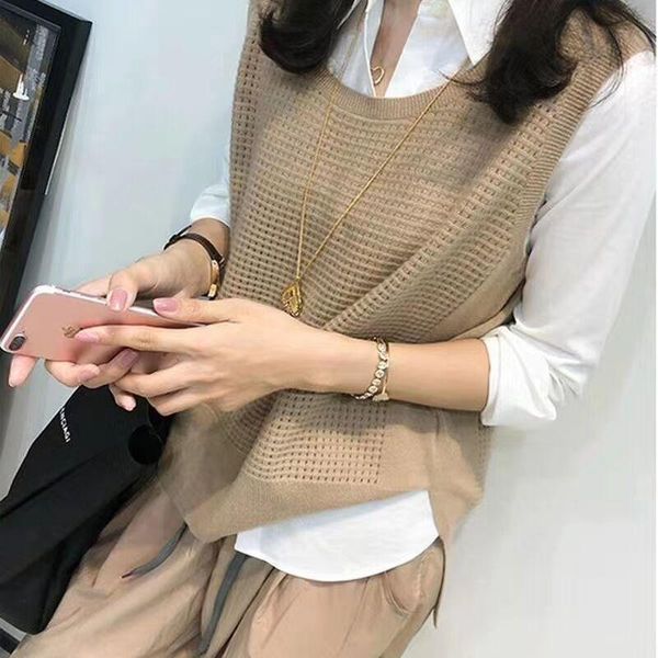 crochet hollow out knit slit waistcoat women collocation shirt of wool waistcoat autumn and winter new style fashion sweater ves, Black;white
crochet hollow out knit slit waistcoat women collocation shirt of wool waistcoat autumn and winter new style fashion sweater ves, Black;white