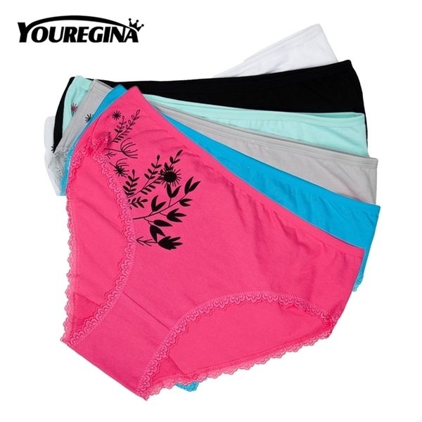 plus size women panties cotton mid waist briefs lace underwear ladies knickers intimates female lingerie print 6 pcs/set 201112, Black;pink
plus size women panties cotton mid waist briefs lace underwear ladies knickers intimates female lingerie print 6 pcs/set 201112, Black;pink