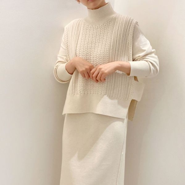 2021 new female and dress combining high-necked vest the long-sleeve sleeve split hem mid-calf in sweater ensembles qfse, Gray
2021 new female and dress combining high-necked vest the long-sleeve sleeve split hem mid-calf in sweater ensembles qfse, Gray