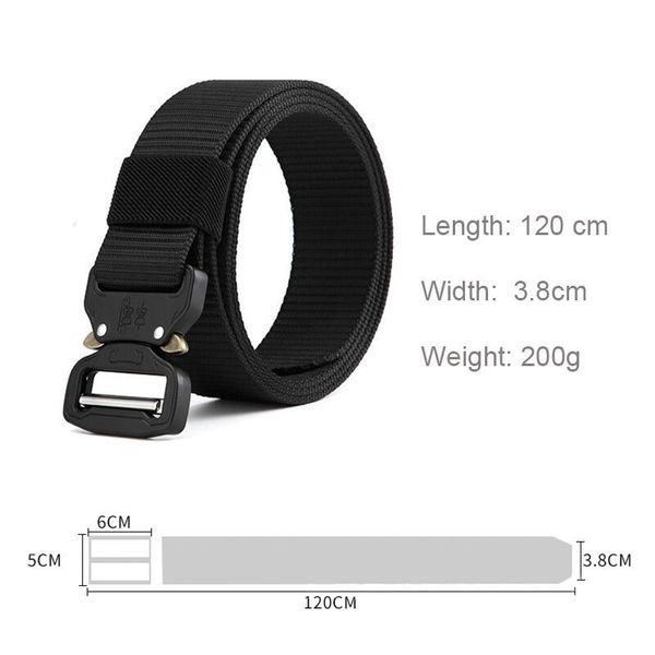 men adjustable military belt wear-resisiting nylon cobra buckle tactical belt outdoor training metal buckle male belts 201117, Black;brown
men adjustable military belt wear-resisiting nylon cobra buckle tactical belt outdoor training metal buckle male belts 201117, Black;brown