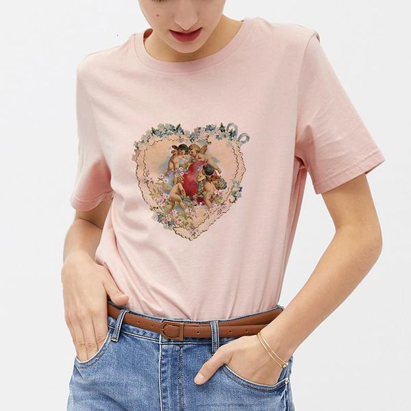 harajuku women t shirt summer kawaii cute angel cupid print casual pink tee shirt femme short sleeve o neck women clothes, White
harajuku women t shirt summer kawaii cute angel cupid print casual pink tee shirt femme short sleeve o neck women clothes, White