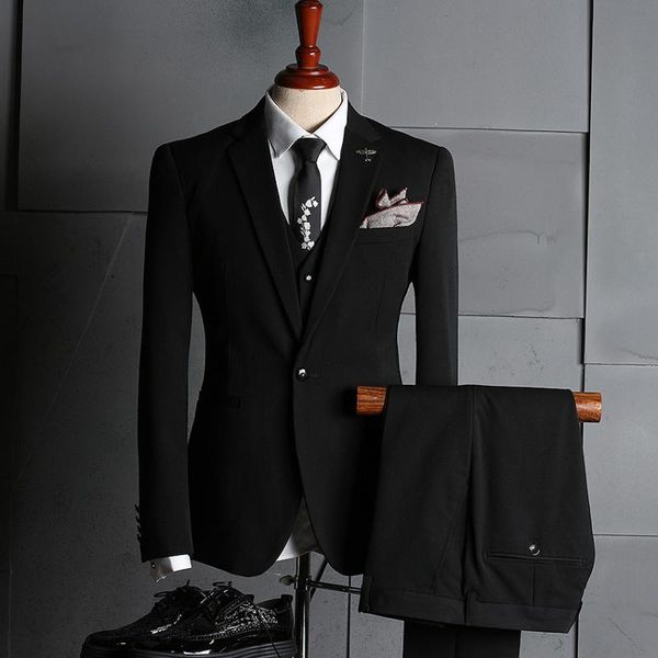 men's suits & blazers 2 pcs men suit set wedding groom for luxury clothing business abito uomo elegante black be50xf, White;black
men's suits & blazers 2 pcs men suit set wedding groom for luxury clothing business abito uomo elegante black be50xf, White;black