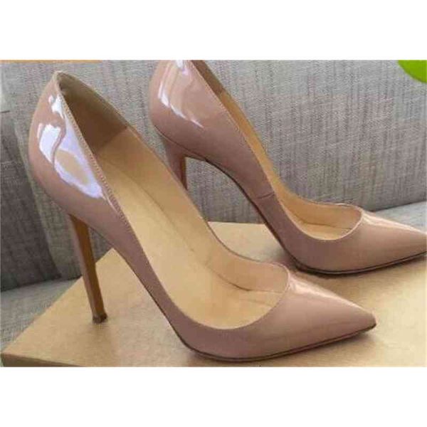 bottom red pumps patent leather heels women wedding shoes pointed toe fine heels woman high 35-44, Black
bottom red pumps patent leather heels women wedding shoes pointed toe fine heels woman high 35-44, Black