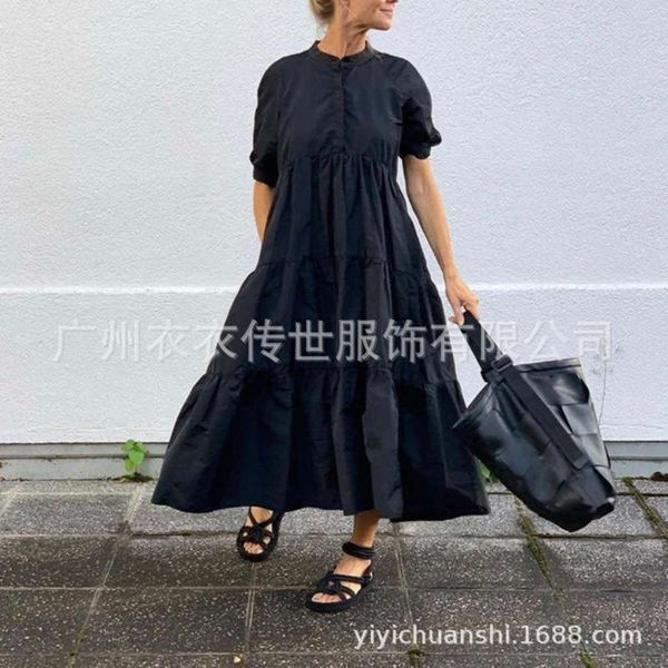 cool style dress a-line big swing loose literature and art minimalist black long skirt shows thin woman, Black;gray
cool style dress a-line big swing loose literature and art minimalist black long skirt shows thin woman, Black;gray
