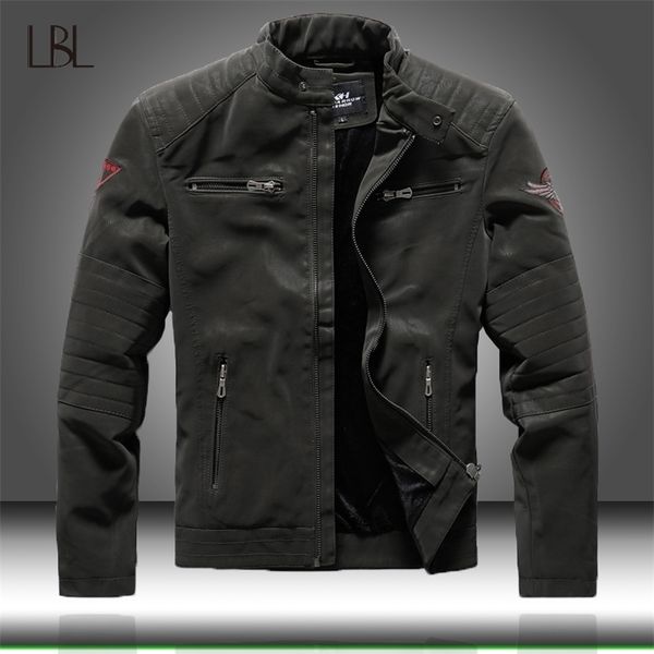 winter mens bomber jackets casual military male outwear fleece thick warm windbreaker jacket mens pu leather baseball coats 201218, Black;brown
winter mens bomber jackets casual military male outwear fleece thick warm windbreaker jacket mens pu leather baseball coats 201218, Black;brown