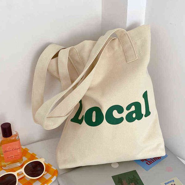 shopping bags hylhexyr women s cotton canvas shoulder bag alphabet print handbag foldaway stylish casual 220307
shopping bags hylhexyr women s cotton canvas shoulder bag alphabet print handbag foldaway stylish casual 220307