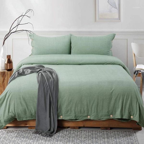 3 pieces luxury soft bed linen with buttons closure.solid grey breathable 100% washed cotton duvet cover bedding set1
3 pieces luxury soft bed linen with buttons closure.solid grey breathable 100% washed cotton duvet cover bedding set1