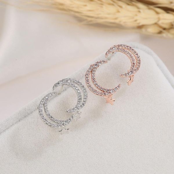 stud europe and the united states creative selling earrings fashion star moon girl daily set with micro-set, Golden;silver
stud europe and the united states creative selling earrings fashion star moon girl daily set with micro-set, Golden;silver