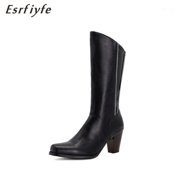 esrfiyfe 2020 new women black block high heels mid calf boots lady riding cowboy boots winter designer thigh high western1
esrfiyfe 2020 new women black block high heels mid calf boots lady riding cowboy boots winter designer thigh high western1