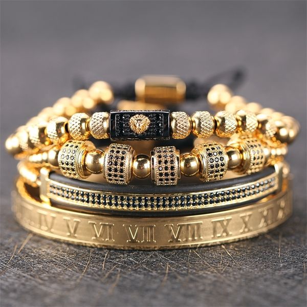 luxury gold bracelet men crown pave cz zircon stainless steel beads braided braiding bracelet gold luxury jewelry men bracelet y200730, Black
luxury gold bracelet men crown pave cz zircon stainless steel beads braided braiding bracelet gold luxury jewelry men bracelet y200730, Black