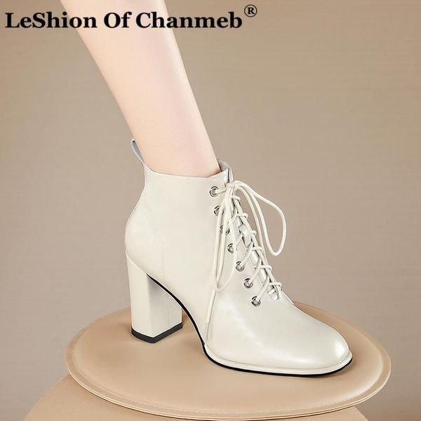 real leather high heel ankle boots women shoes square toe chunky heels zip cross tied female short boots autumn white size 34-42, Black
real leather high heel ankle boots women shoes square toe chunky heels zip cross tied female short boots autumn white size 34-42, Black