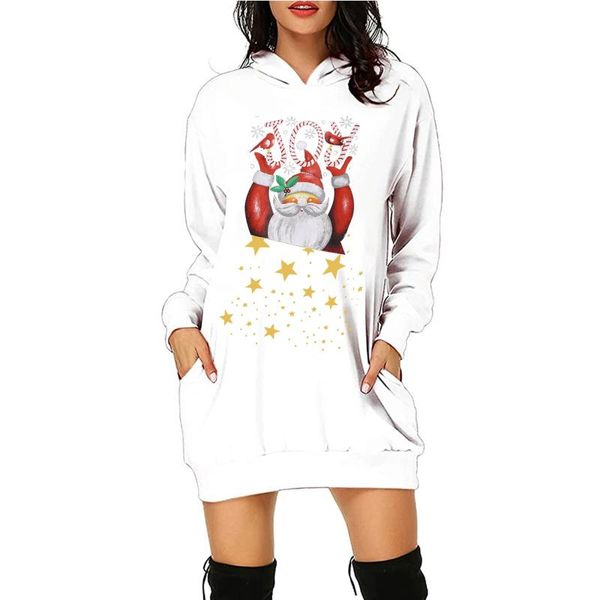 40# women autumn winter sweatshirt dress christmas hoodie bag hip pocket santa print elegant long sleeve hoodie dress vestidos, Black;gray
40# women autumn winter sweatshirt dress christmas hoodie bag hip pocket santa print elegant long sleeve hoodie dress vestidos, Black;gray