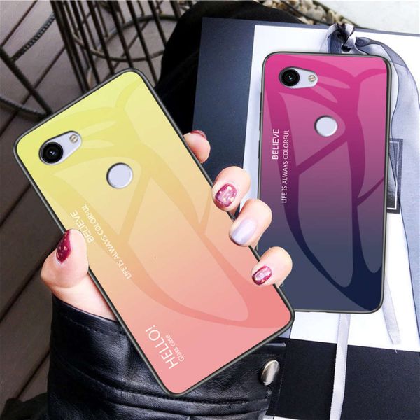 5xl to case, mobile phone applicable new gradient glass, google 4 creative soft border protection cover
5xl to case, mobile phone applicable new gradient glass, google 4 creative soft border protection cover