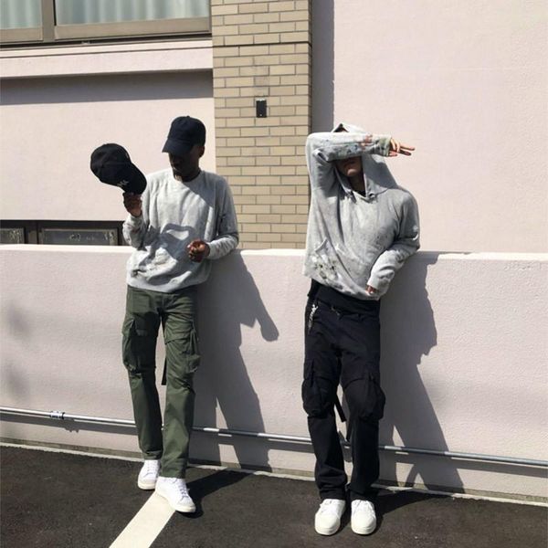 vujade cargo pants travis sco trousers pocket streamer high-quality overalls trousers casual flared, Black
vujade cargo pants travis sco trousers pocket streamer high-quality overalls trousers casual flared, Black