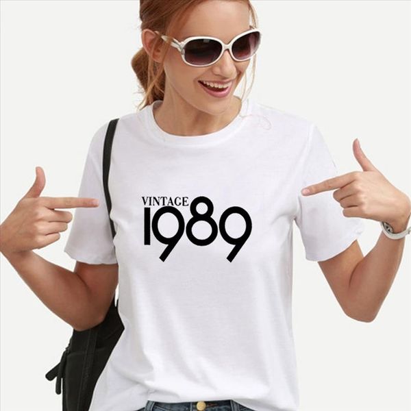 vintage 1989 печатная футболка для женщин лучшие лето o шеи с коротким рукавом футболка femme свободная повседневная футболка женщины дропши, White
vintage 1989 печатная футболка для женщин лучшие лето o шеи с коротким рукавом футболка femme свободная повседневная футболка женщины дропши, White