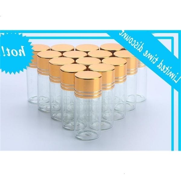 12ml mini clear glass bottle gold aluminum screw cap container borosilicate vial empty 500pcs sn1288
12ml mini clear glass bottle gold aluminum screw cap container borosilicate vial empty 500pcs sn1288