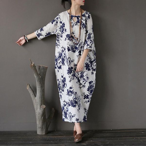 casual dresses women print floral sweet 2021 autumn arrival cotton linen three quarter loose long sleeve vintage dress, Black;gray
casual dresses women print floral sweet 2021 autumn arrival cotton linen three quarter loose long sleeve vintage dress, Black;gray