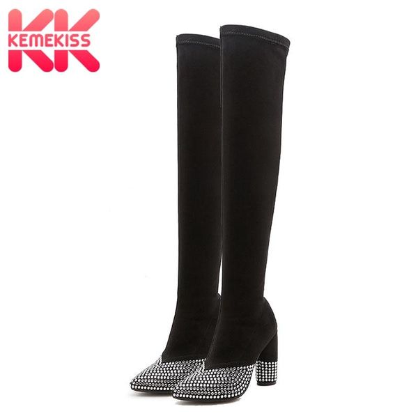 kemekiss new 2020 over the knee boots women faux suede thigh high boots platform stretch slim ladies women winter, Black
kemekiss new 2020 over the knee boots women faux suede thigh high boots platform stretch slim ladies women winter, Black