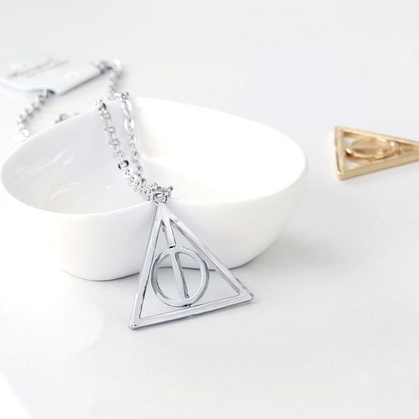 movie harry deathly hallows necklace fashion rotated triangle pendant chain necklace choker for women&men jewelry christmas presents, Silver
movie harry deathly hallows necklace fashion rotated triangle pendant chain necklace choker for women&men jewelry christmas presents, Silver