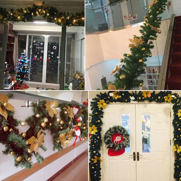 2.7m pvc christmas tree garland with string lights xmas decoration party supplies christmas decorations for home
2.7m pvc christmas tree garland with string lights xmas decoration party supplies christmas decorations for home