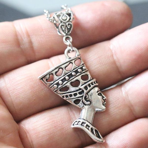 pendant necklaces fashion egypt necklace vintage queen nefertiti women men gift retro jewelry choker naszyjnik collares, Silver
pendant necklaces fashion egypt necklace vintage queen nefertiti women men gift retro jewelry choker naszyjnik collares, Silver