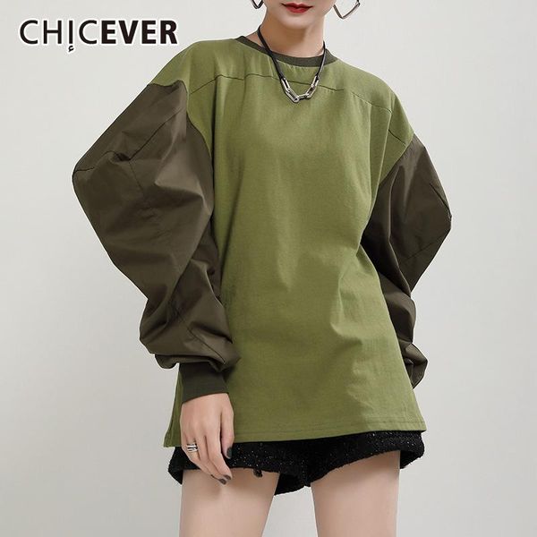 chicever casual patchwork sweatshirt for women o neck long puff sleeve hit color loose oversized sweatshirts female fashion tide, Black
chicever casual patchwork sweatshirt for women o neck long puff sleeve hit color loose oversized sweatshirts female fashion tide, Black
